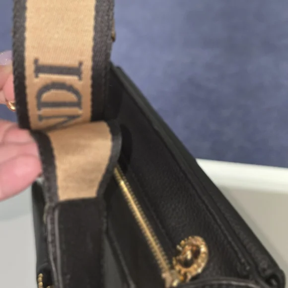 Valentino Orlandi Black Leather Crossbody Bag